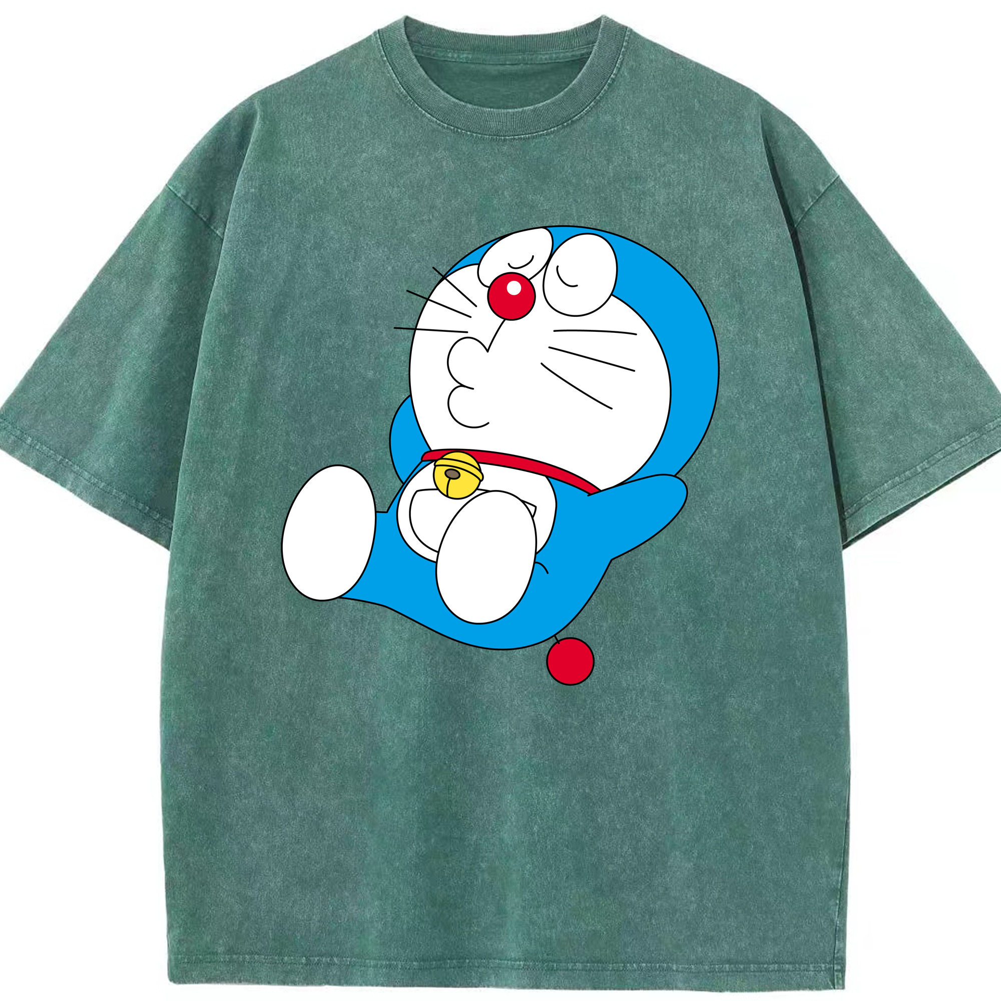 （画像用） ドラえもん Doraemon 綿100% ヴィンテージ風 半袖Tシャツ（フロントプリント）